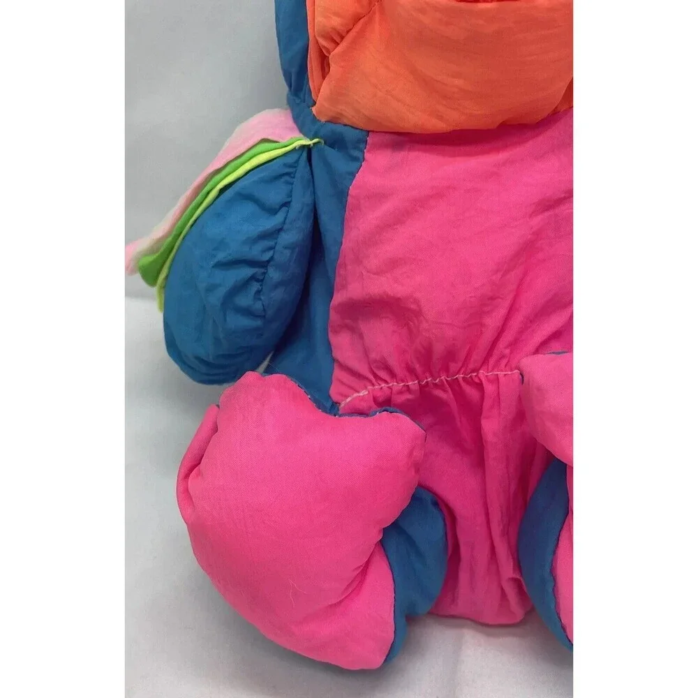 Vintage Ace Novelty Neon Bird Plush Nylon Puffalump 10